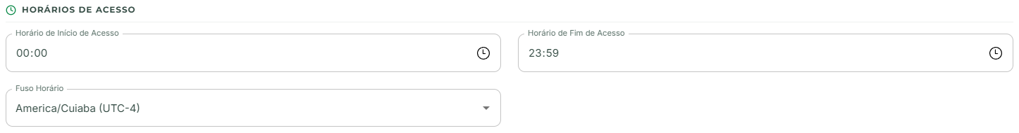 Configurações