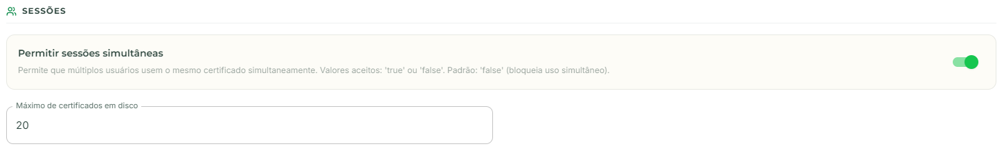 Configurações