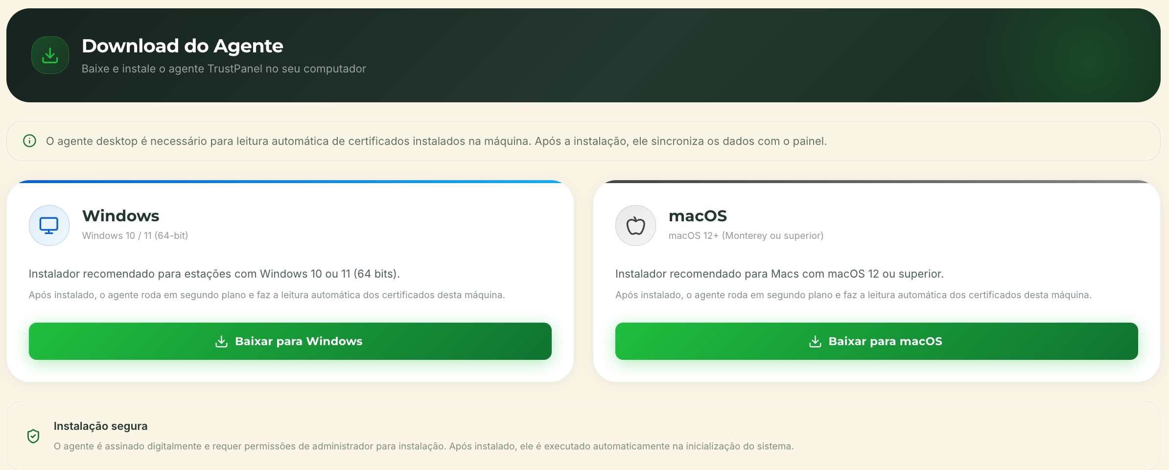 Download do Agente
